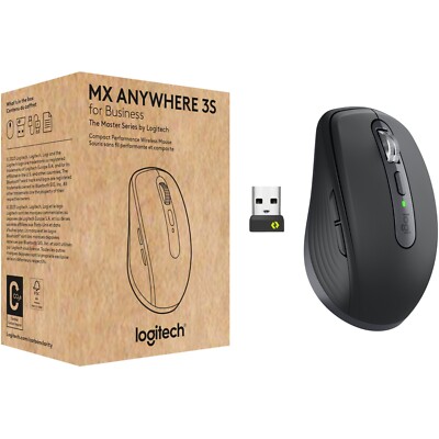 Logitech MX Anywhere 3S Wireless Maus für Business Graphit 910-006958