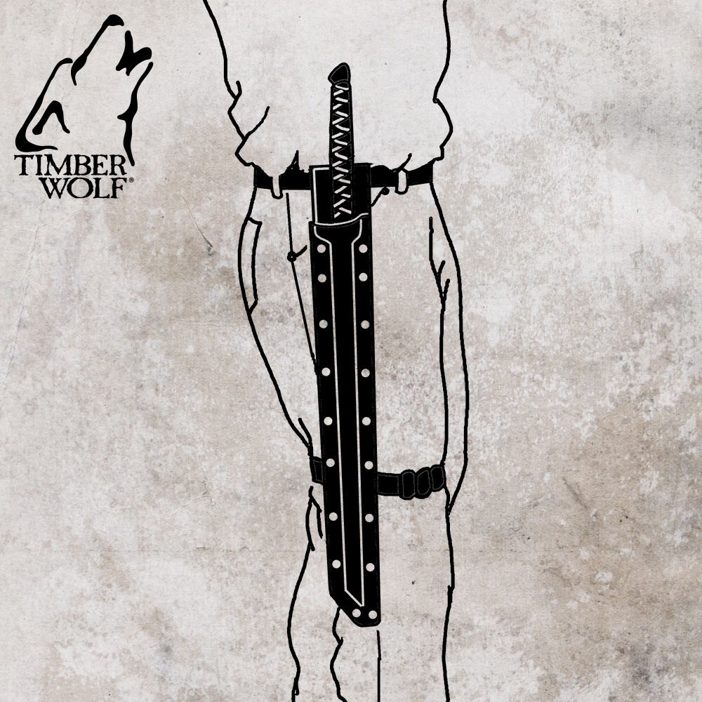 Timber Wolf Full-Tang Ninja Sword | 17 1/4