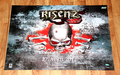 Risen 2 Dark Waters / The Elder Scrolls V Skyrim German Map Poster PS3 Xbox One