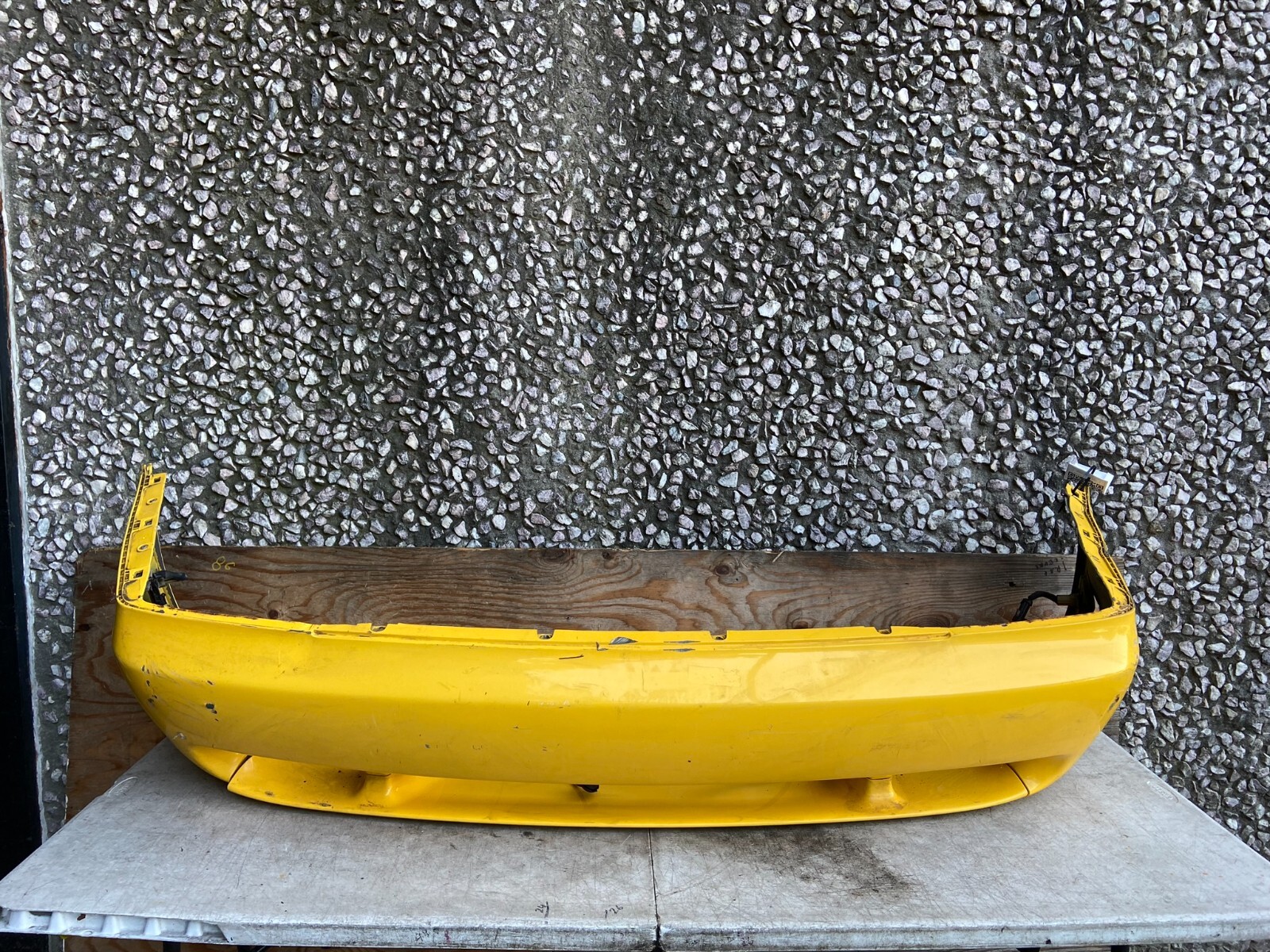 2002 to 2007 Maserati Spyder 4200 M138 GT Rear Bumper Cover Yellow OEM A6968 C