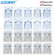 AZDENT Dental Super Elastic Stainless Steel Arch Wire Round Ovoid /Natural Form