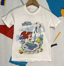 Vintage Disney The Little Mermaid Tshirt 5T 90s Ariel Movie Promo Single Stitch
