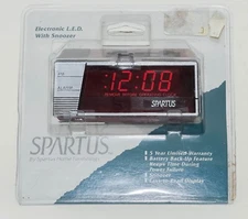 Spartus Electronic LED Alarm Clock