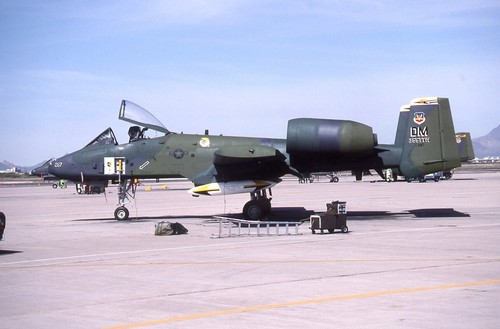 Kodachrome slide '287' DM A-10C Thunderbolt II Davis Monthan April 1991 (A6)