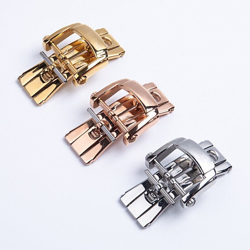 18mm Stainless Steel Pin Buckle Clasp for Patek Philippe Nautilus Watch with Tool