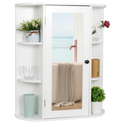 Bathroom Floor Cabinet Storage Organizer Shelf Standing Cupboard Multiple White - Picture 17 of 140