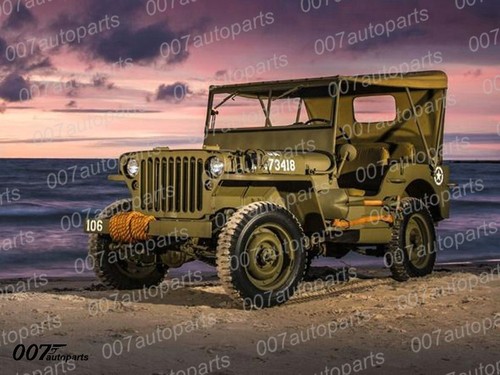 For Willys Jeep MB Ford GPW Canvas Top +Cushion Set G-503 -WWII OD Green A2985 - Picture 14 of 18