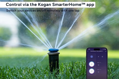 Kogan SmarterHome™ IP44 Outdoor Smart Plug Easy WiFi setup - Picture 3 of 6