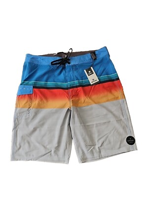 ''New'' Rip Curl DayBreakers Stretch BoardShorts Mens Blue/Multi, 21'' - Size: 32