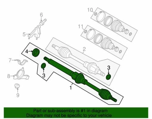OEM NUEVO 2011-2017 Ford Fiesta Hatchback Titanio Sedán Eje Conjunto D1Bz3B436A Foto 2 de 2