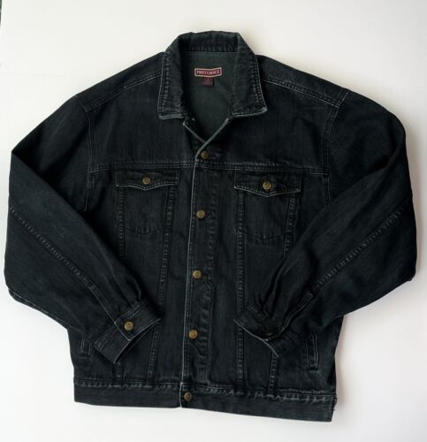 VTG -ELVIS Presley -Mens Denim Blue Jacket XL-Elvis Image 16”x10”First Choice - Picture 4 of 11