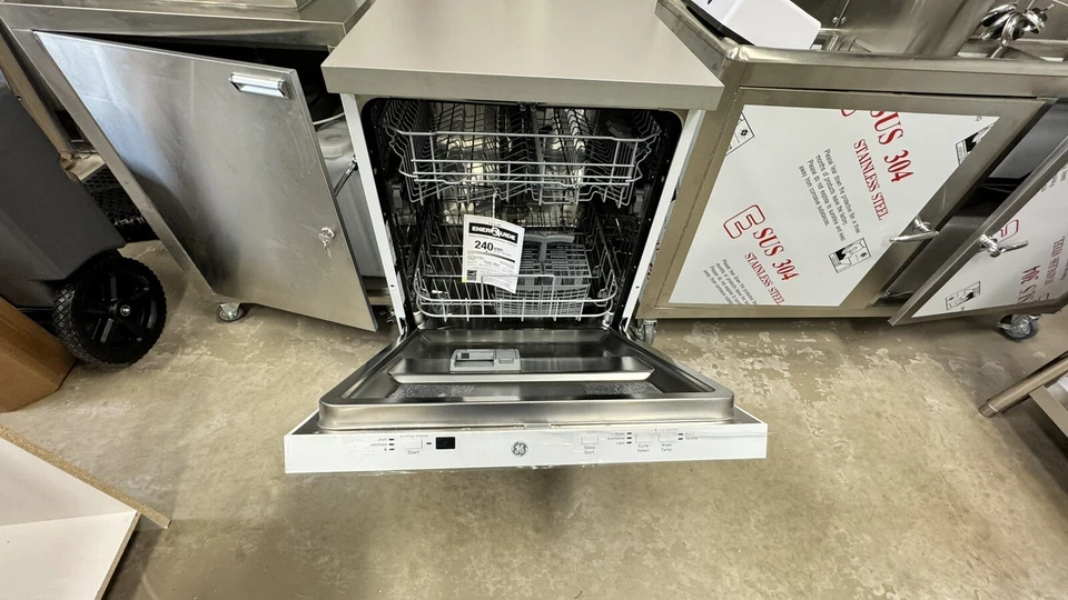 Lavavajillas GE GPT225SGLWW 24" Blanco Consola Completa NUEVO EN CAJA Foto 3 de 3