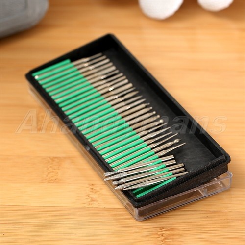 Juego de brocas de talla de grabado de taladro eléctrico rotativo de diamante de 30 piezas herramienta práctica - Imagen 6 de 12