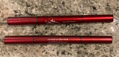 2-YBF ETERNAL EYE DUO STICK Beyoutiful Brown SEALED 0.007 oz Each