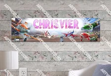 Personalized/Customized Disney Plane Name Poster Wall Art Decoration Banner