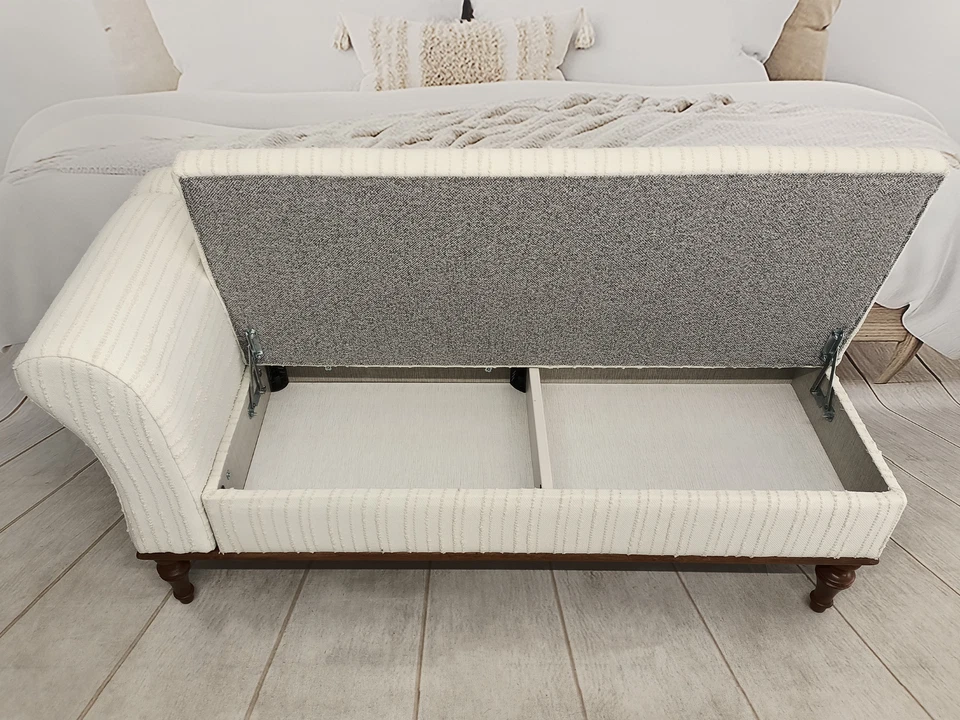 Upholstered sofa, Chaise lounge sofa, Reading chair, Modern sofa, Wood work sofa - Image 4 of 4