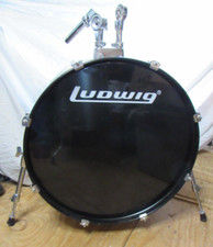 Vintage Ludwig Accent CS 16 x 22 Kick Bass Drum Gold Sparkle V72K