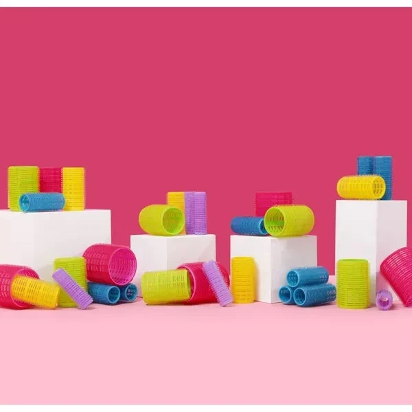 Rodillos de pelo con rizos voluminosos autoagarrables Conair 31 tamaños surtidos color Foto 2 de 4