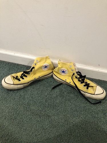 Vintage 80s Converse All Star Chuck Taylor Yellow