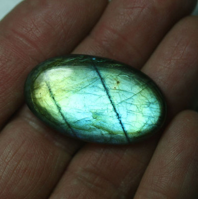  Labradorit,Blau 38x23 Oval 42,0 Ct!!! Top Brillant!!!