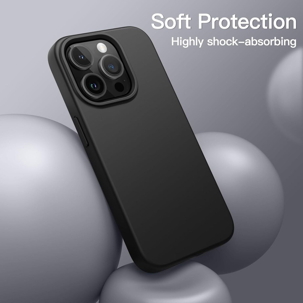 iPhoneアクセサリー iPhone 16 Pro Max Silicone Case - Black Amazon.com: ORNARTO Compatible with iPhone 16 Pro Max Case