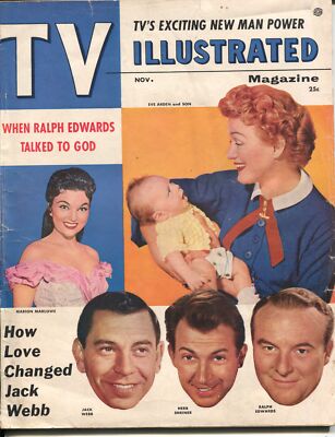 MAG: TV Illustrated 11/1955-Eve Arden baby-Lucy-Ronald Reagan-Marion Marlowe-VG
