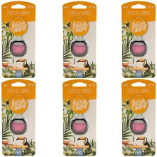 fresh & more Duftstecker Auto TROPICAL SUMMER 6 x 4ml für Lüftungsschlitze