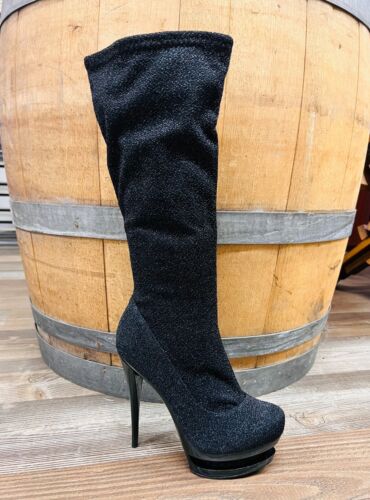 Bottes chaussettes extensibles femme plate-forme mode sexy avec fermeture éclair intérieure - Photo 1/1