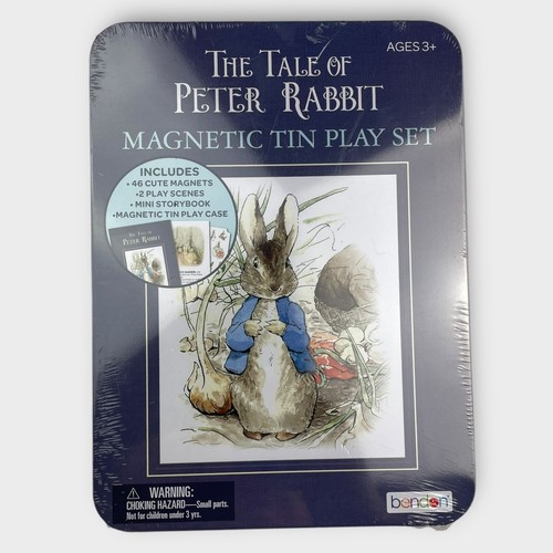 NEW! The Tale of Peter Rabbit Magnetic Tin Play Set + Mini Story Book Age 3+
