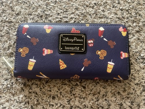 Disney Loungefly Disney Snacks AOP Zip Around Wallet