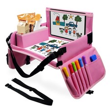 Car Seat Tray for Kids Travel, Carseat Tray for Toddler Road Trip Activities,...