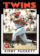 Kirby Puckett 1986 Topps #329 Twins MLB READ FREE SHIPPING AutographDen