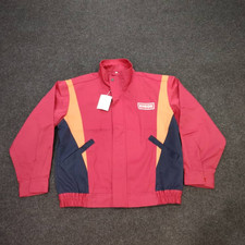 Retro Showa JDM Japan ENEOS Oil Gas Station Staff Uniform Red Jacket Initial D