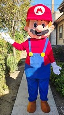READY TO SHIP Mario Mascot Costume Suit Character Party Events Adult Size