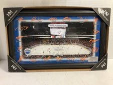 The Highland Mint Edmonton Oilers Hockey Facsimile Signatures Art Picture NHL