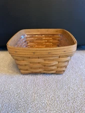Longaberger 1995 Large Berry Basket with Plastic Protector
