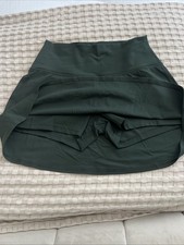 Lulumon Dark Green Skort Women's Size 12 (US8) Skirt Shorts