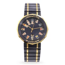Corum Admiral's Cup Blue Steel and 18k Gold Quartz Watch