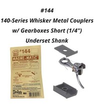 Kadee 144 Whisker Metal Couplers w/ Gearboxes Short 1/4" Underset Shank FREE SHI