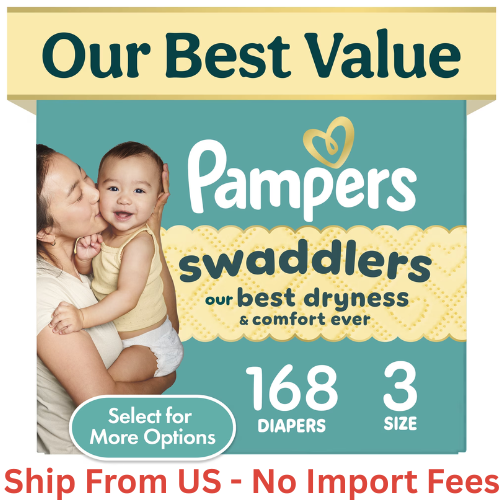Pampers Swaddlers Fragrance Free Diapers Size 3