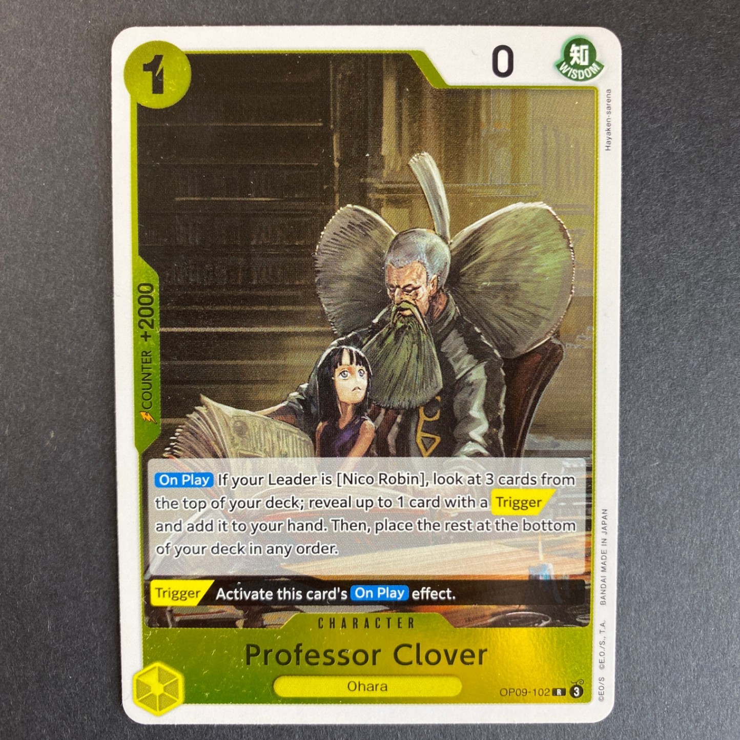 Professor Clover R Emperors in the New World OP09-102 NM Foil