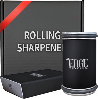 Rolling Knife Sharpener Kit Magnetic 15° 20° Diamond Ceramic Disc Chef Tool