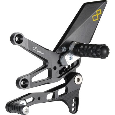 LighTech Adjustable Rearsets - Fixed Pegs / Standard Shift FTRKA006