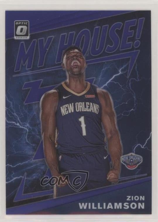 2019 Panini Donruss Optic My House! Purple Prizm Zion Williamson Rookie RC 02ez