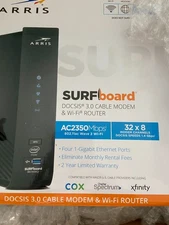 ARRIS SURFboard SBG7600AC2 DOCSIS 3.0 Cable Modem & AC2350 Wi-Fi Router