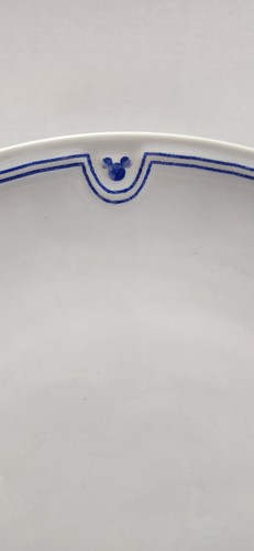 Set 5 DISNEY HOMESTEAD COLLECTION BLUE MICKEY MOUSE Stoneware Dinner Plates 10.5 - Picture 3 of 5