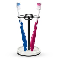 Toothbrush Holder Stand, Stainless Steel Toothbrush Organizer with Diatomaceo...