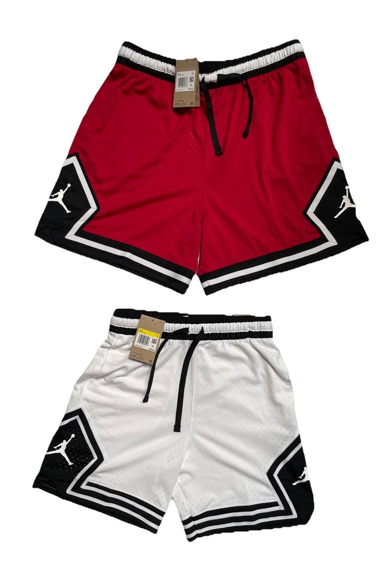 red black white jordan shorts