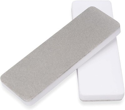 DMD Mini Pocket Knife Sharpener - Double-Sided Diamond & Ceramic Sharpening Ston