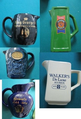 Advertising Bar Jug Pitcher Chivas    Walkers     King George     Grants  Pick 1